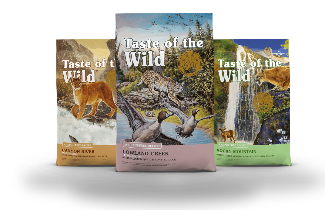 Familia de productos Taste of the Wild para gatos